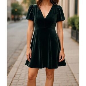 Madewell Dark Green Mini Dress